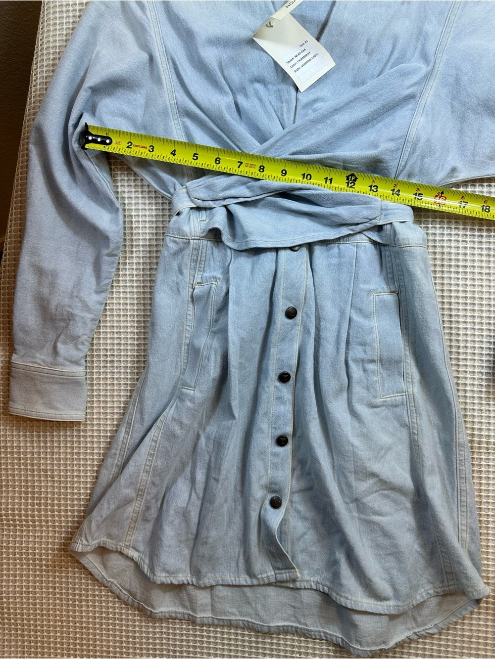 Noam Sandrine Dress in Chambray Blue Size XS NEW NWT - Picture 7 of 11